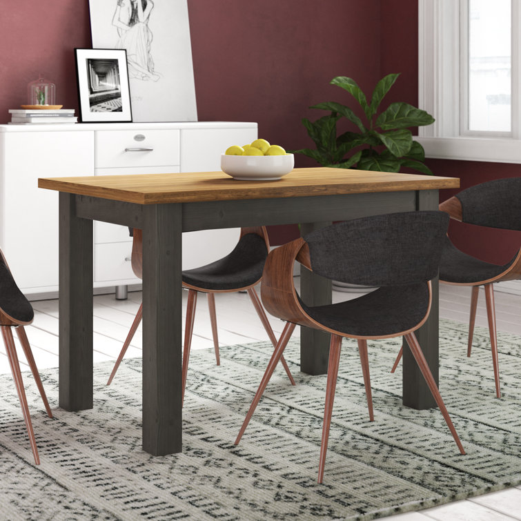 August Grove Boston Pine Solid Wood Dining Table & Reviews Wayfair.co.uk